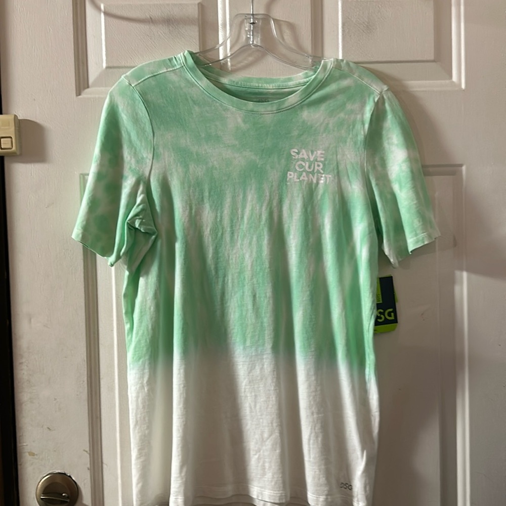 DSG Trend Short Sleeve T-Shirt: SAVE OUR PLANET: TIE DYE: NEW WITH TAGS: SIZE XL